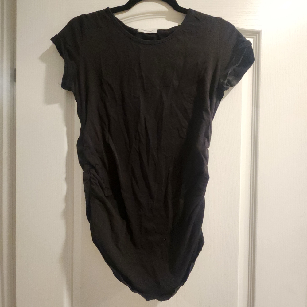 Bearsland Maternity Classic Black Short Sleeve Tee Size S Euc